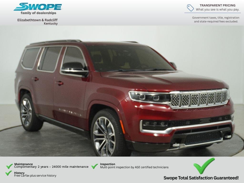 Used 2024 Velvet Red Pearlcoat Jeep Series III image 1
