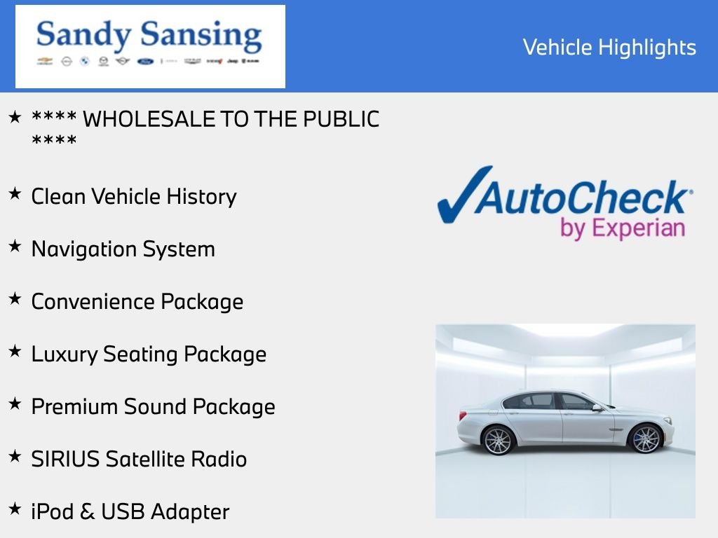 Used 2009 White BMW 750Li image 7