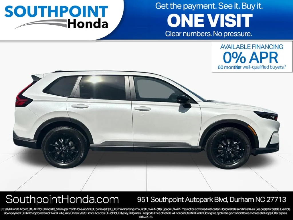 New 2027 Platinum White Pearl Honda Sport-L image 2