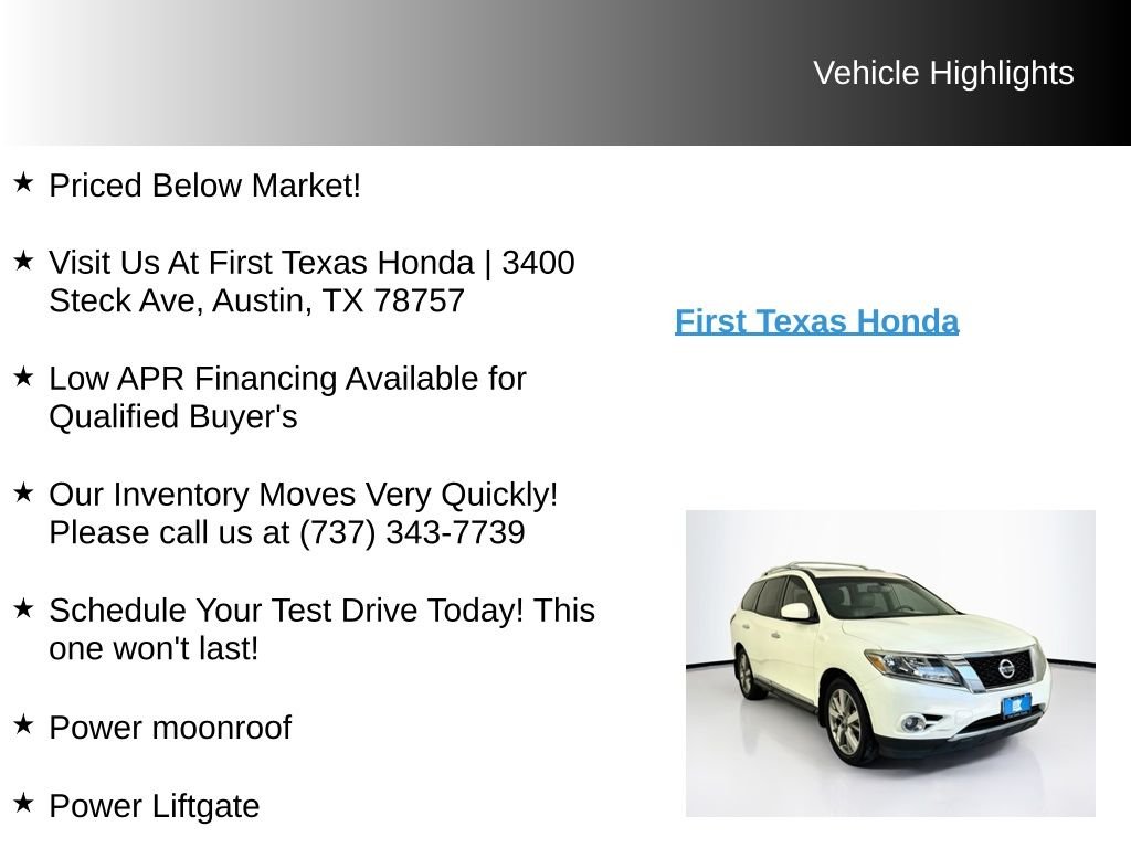 Used 2016 Pearl White Nissan Platinum image 10
