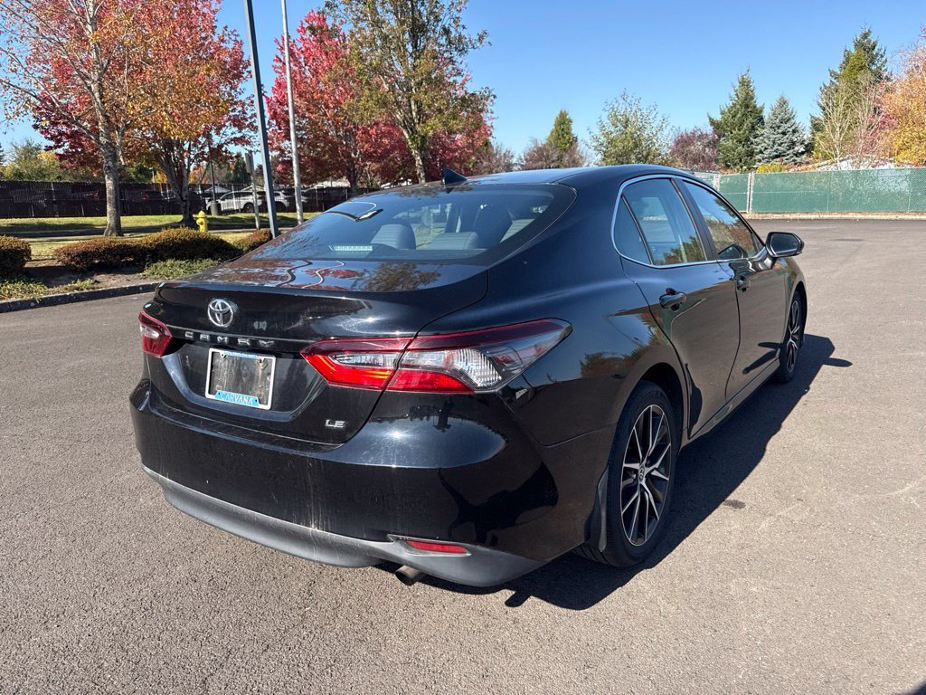 Used 2021 Midnight Black Metallic Toyota LE image 7