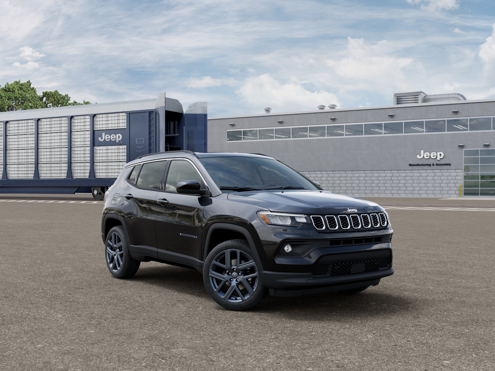 New 2026 Diamond Black Crystal Pearl-Coat Exterior Paint Jeep 85th Anniversary image 3