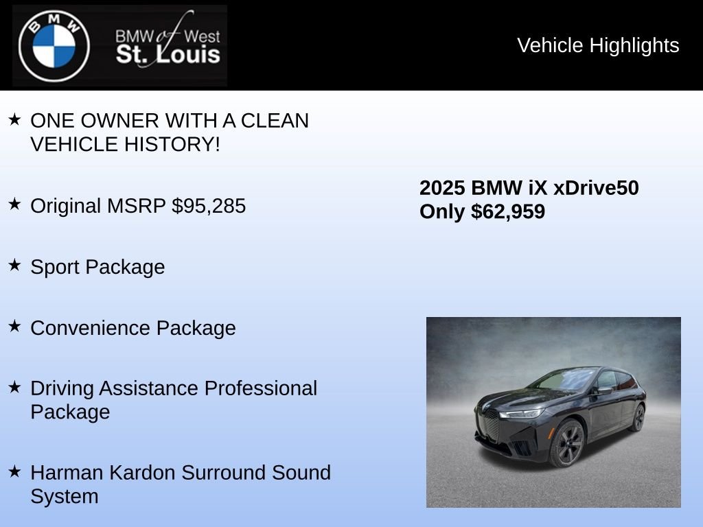 Used 2025 Gray BMW xDrive50 image 8
