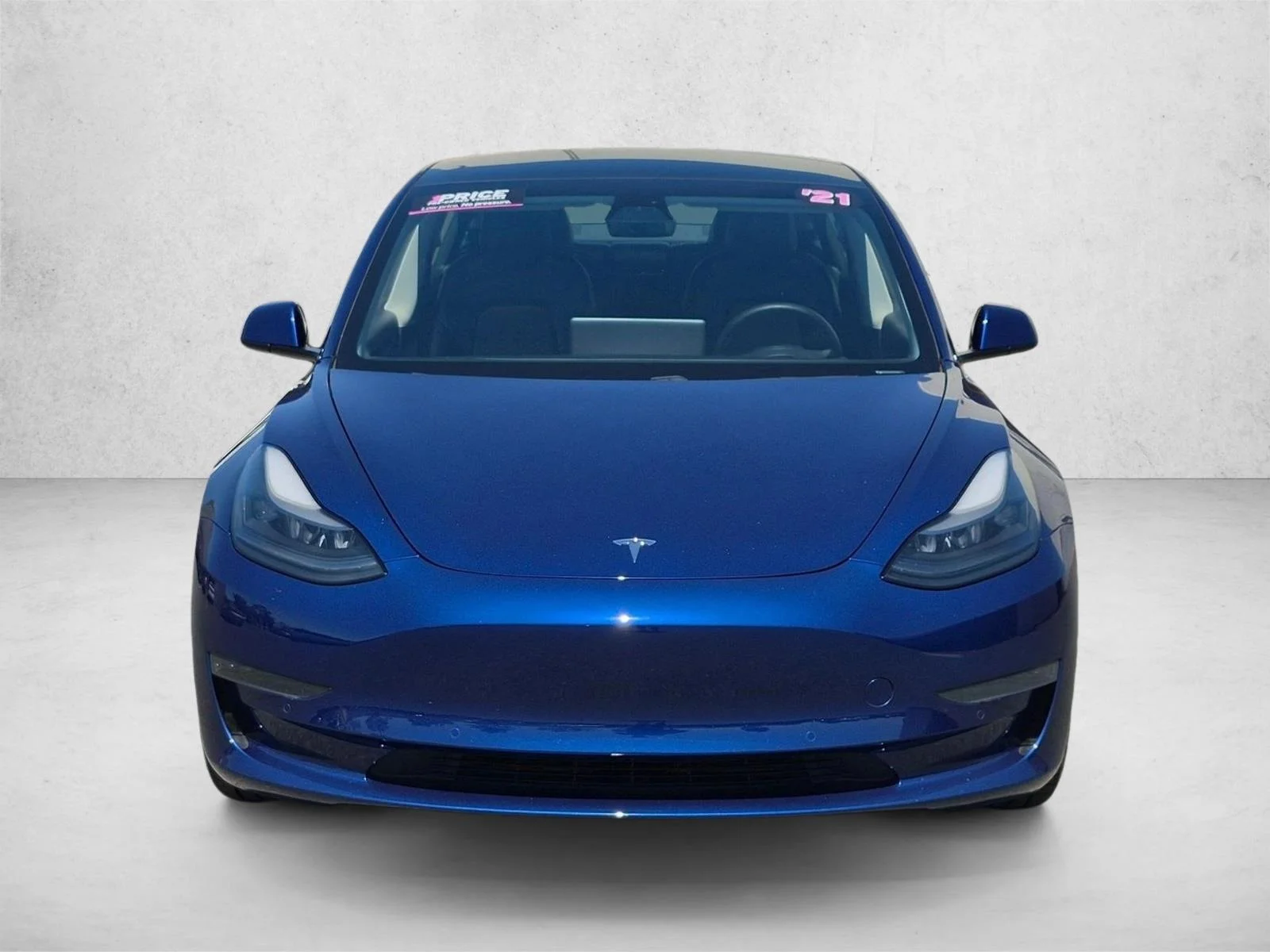 Used 2021 Blue Tesla Standard Range Plus image 2