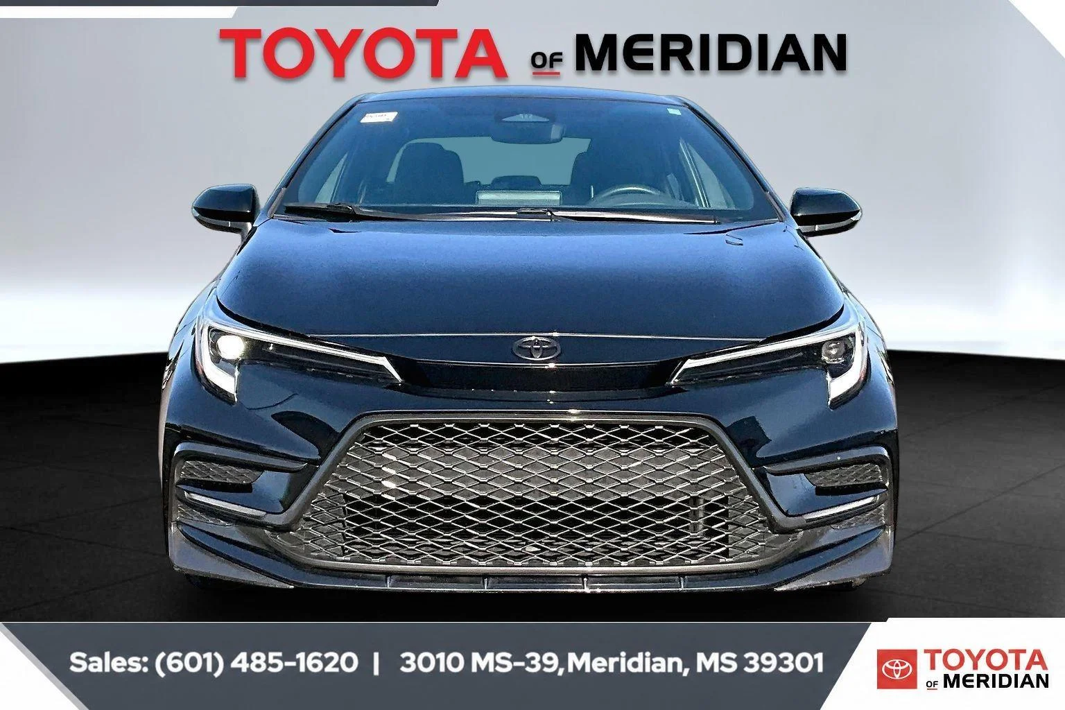 Used 2023 Midnight Black Metallic Toyota SE image 3