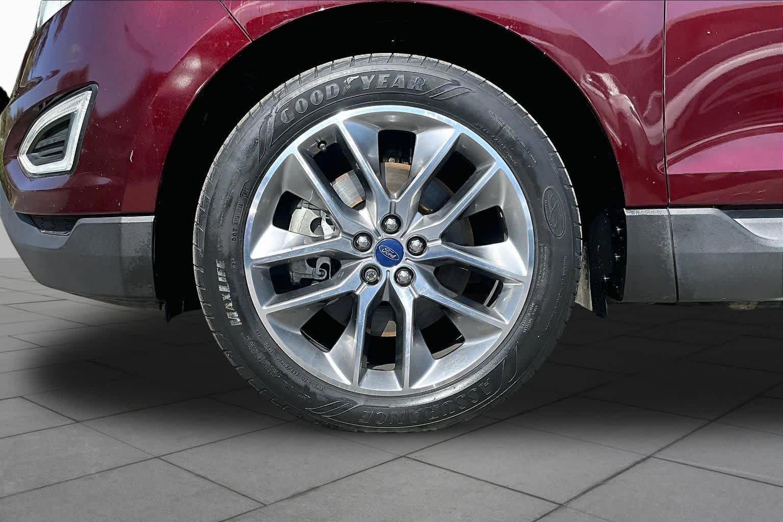 Used 2017 Burgundy Velvet Metallic Tinted Clearcoat Ford Titanium image 11
