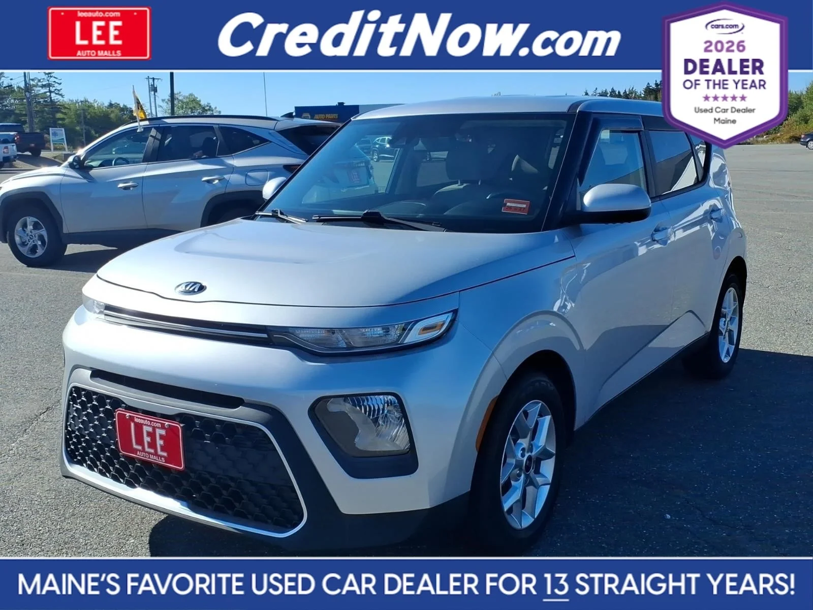 Used 2020 Sparkling Silver Kia S image 1