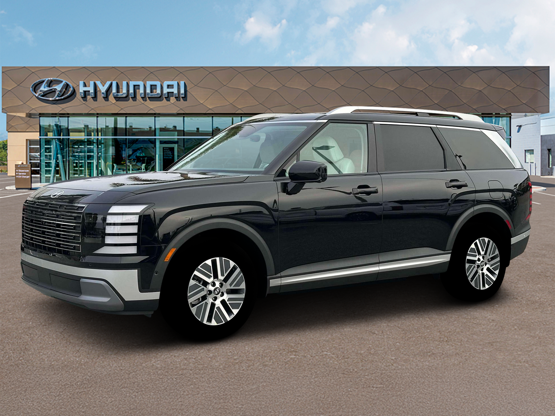 New 2026 Abyss Black Pearl Hyundai Blue SEL Premium 7P image 2