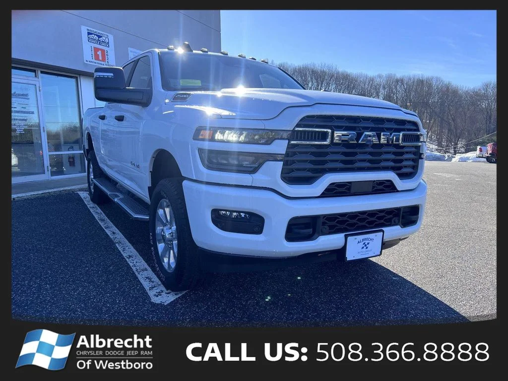 New 2026 Bright White Clear-Coat Exterior Paint RAM Big Horn image 7