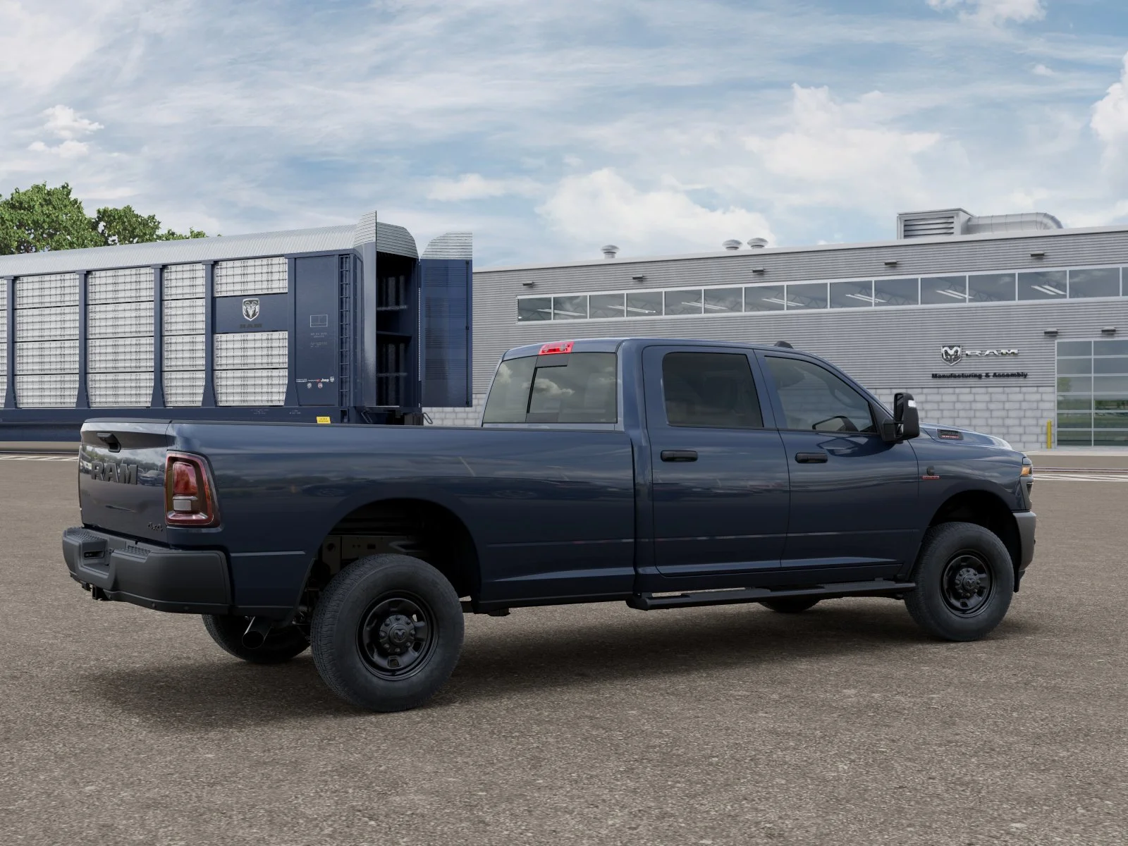 New 2026 Forged Blue Metallic Exterior Paint RAM TRADESMAN image 2