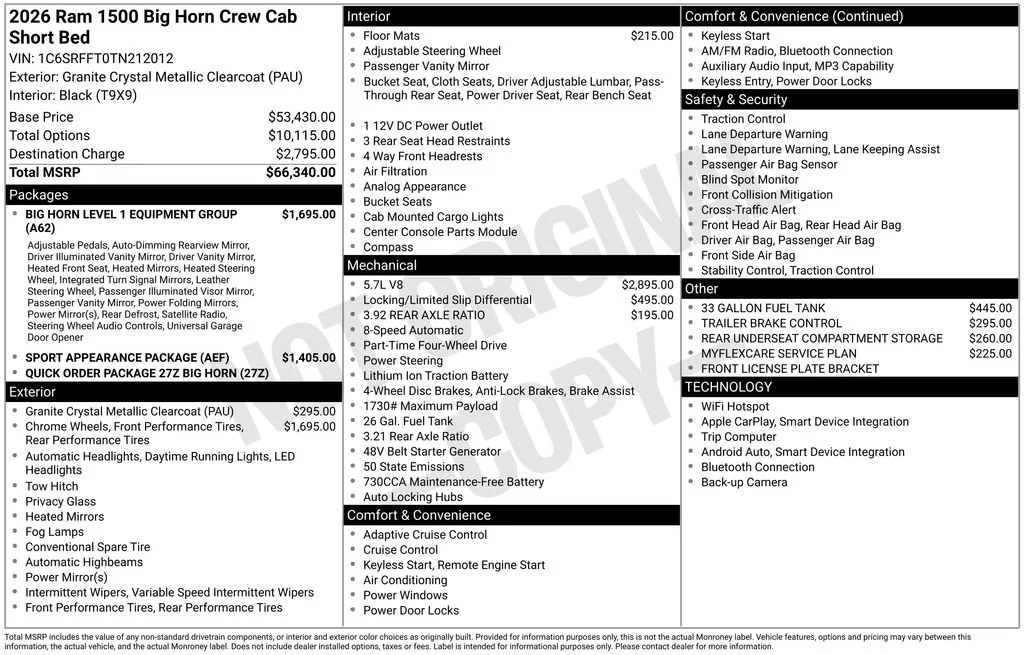 2026 RAM 1500 Big Horn/Lone Star - Photo 12