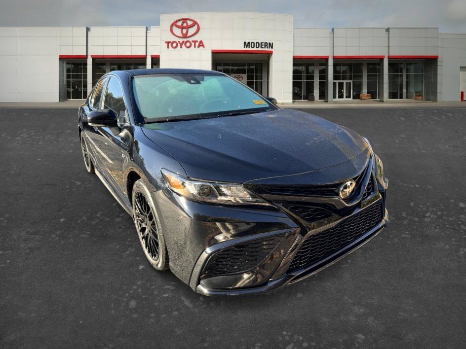 Used 2023 Midnight Black Metallic Toyota SE image 3