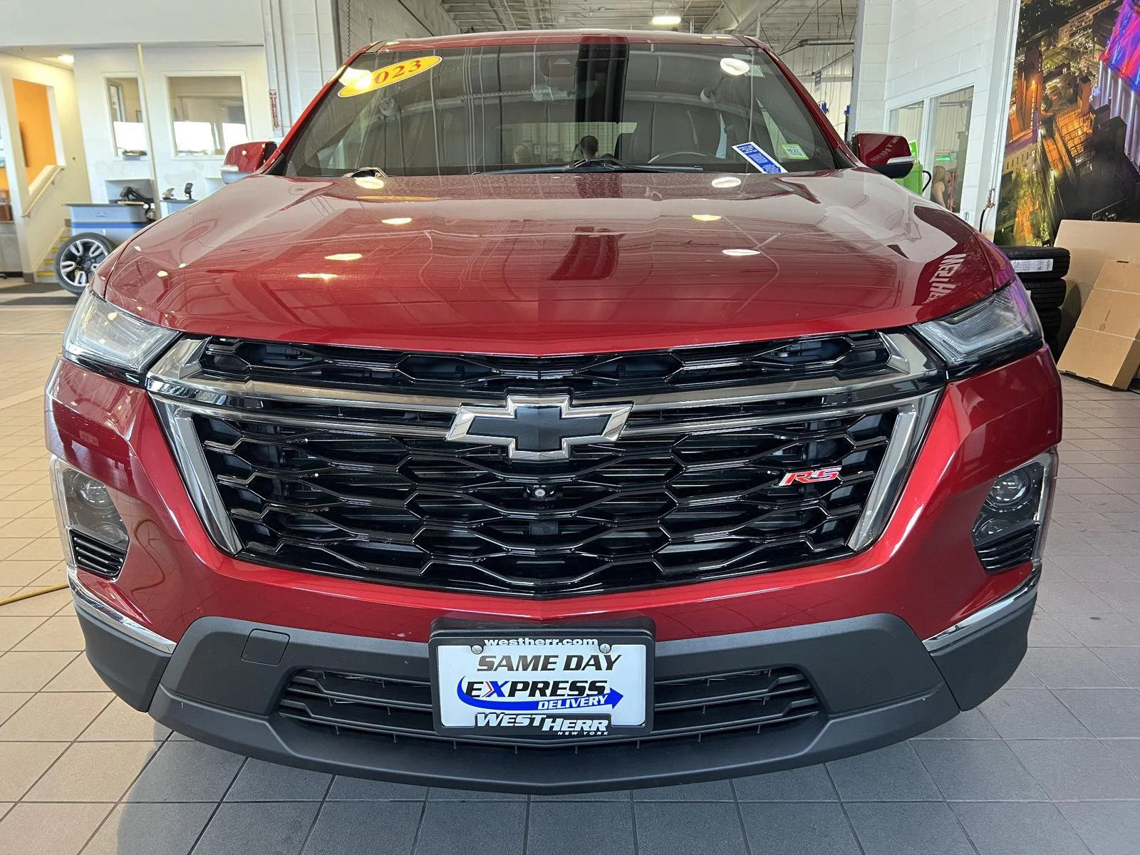 Used 2023 Radiant Red Tintcoat Chevrolet RS image 2