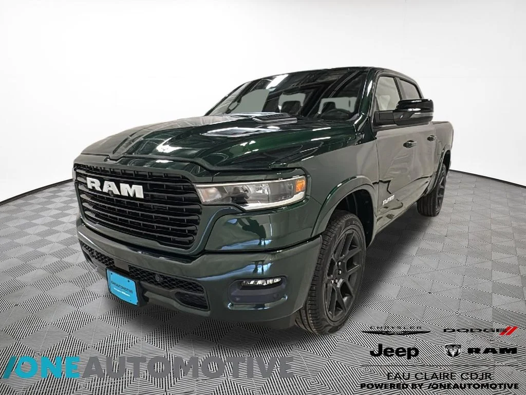 New 2026 Serrano-Green Metallic Exterior Paint RAM Laramie image 1