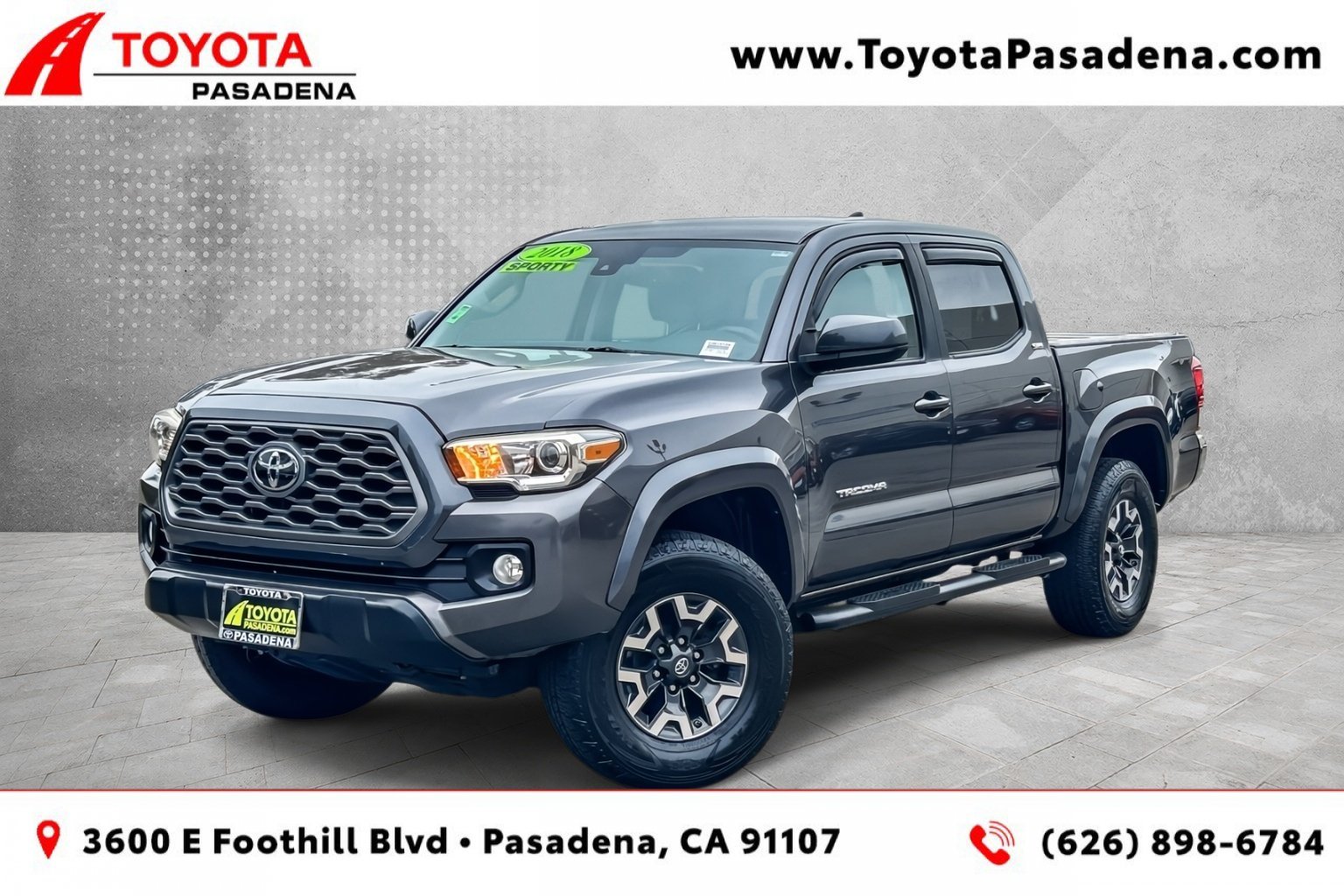 Used 2018 MAGNETIC GRAY MET TOYOTA TRUCK SR5 image 1