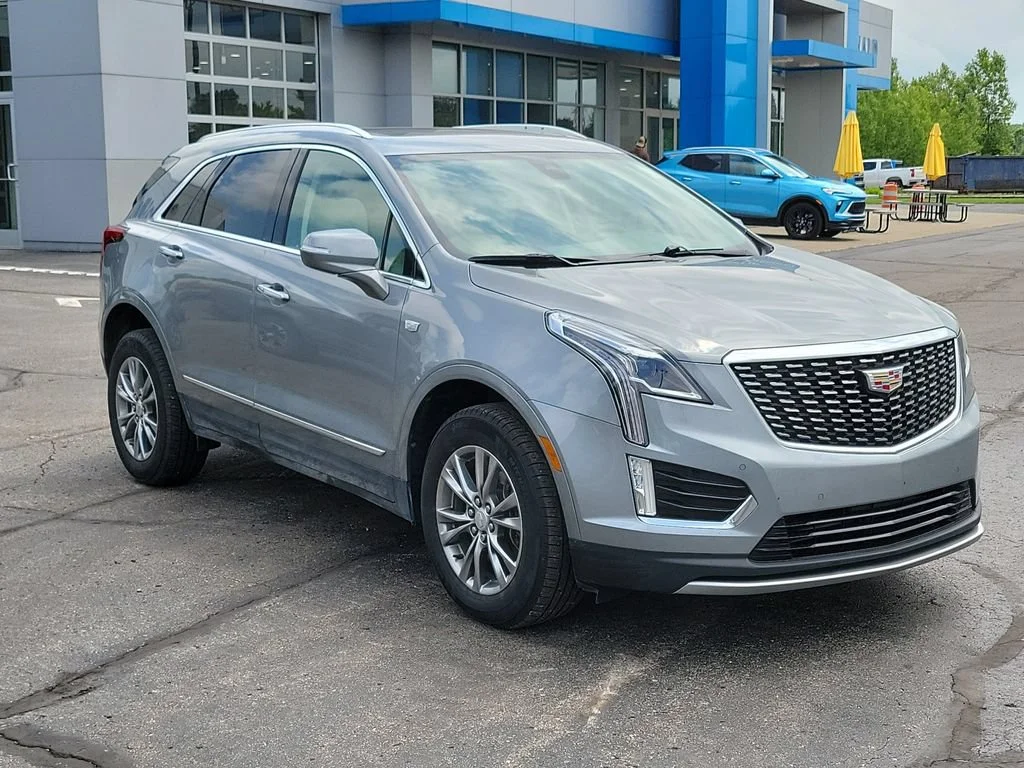 Used 2023 Argent Silver Metallic Cadillac Premium Luxury image 2