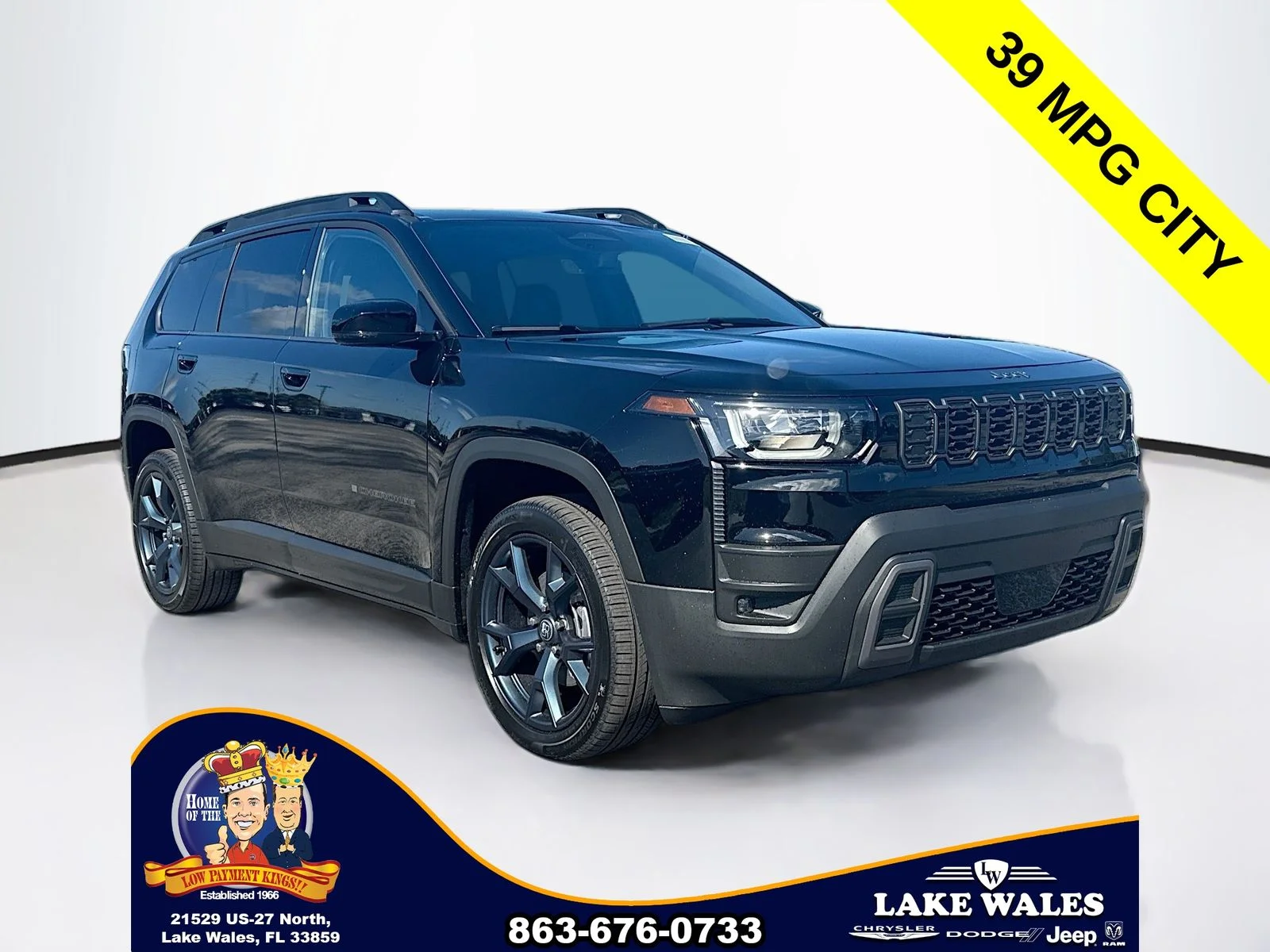 New 2026 Diamond Black Crystal Pearl-Coat Exterior Paint Jeep  image 1