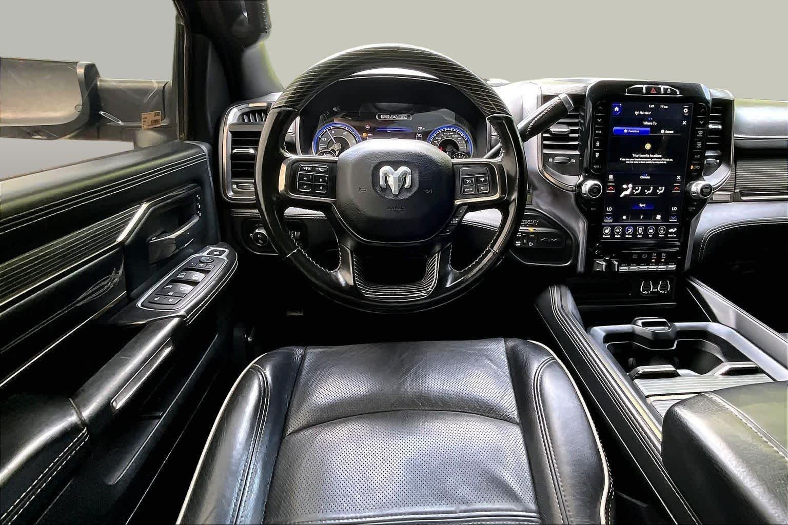 Used 2021 Diamond Black Crystal Pearlcoat Ram Limited image 6