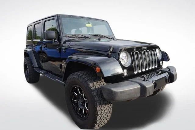 Used 2017 Black Jeep Unlimited Sahara image 2