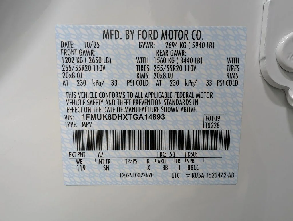 New 2026 Star White Metallic Tri-Coat Ford Active image 10
