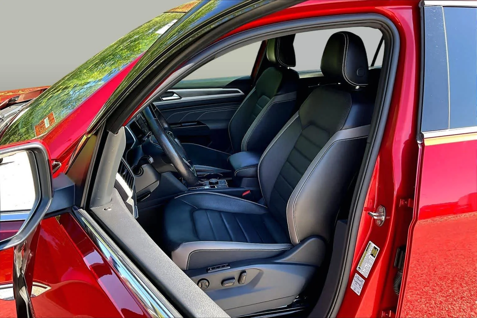 Certified Used 2021 Aurora Red Metallic Volkswagen 3.6L V6 SEL Premium R-Line image 9