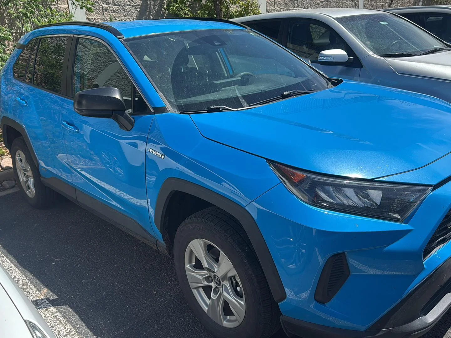 Used 2021 Blue Flame Toyota LE image 2