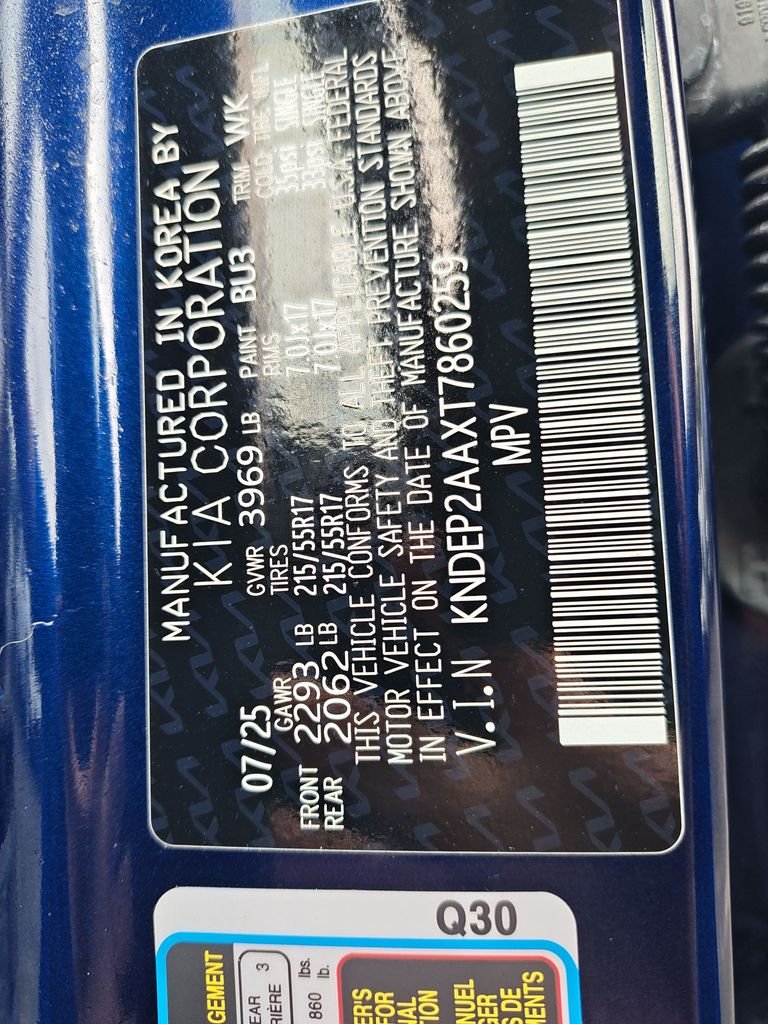 Used 2026 Blue Kia LX image 25