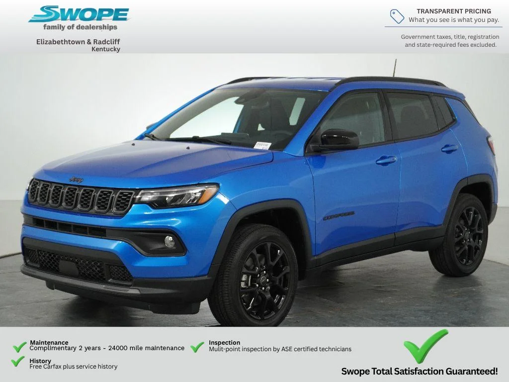 New 2026 Hydro Blue Pearl-Coat Exterior Paint Jeep Latitude Altitude image 7