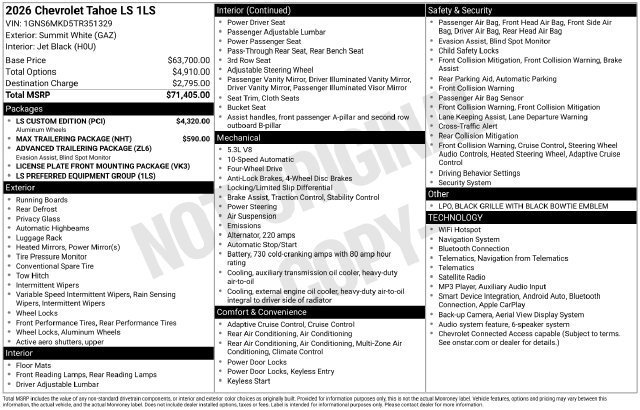 2026 Chevrolet Tahoe LS - Photo 25