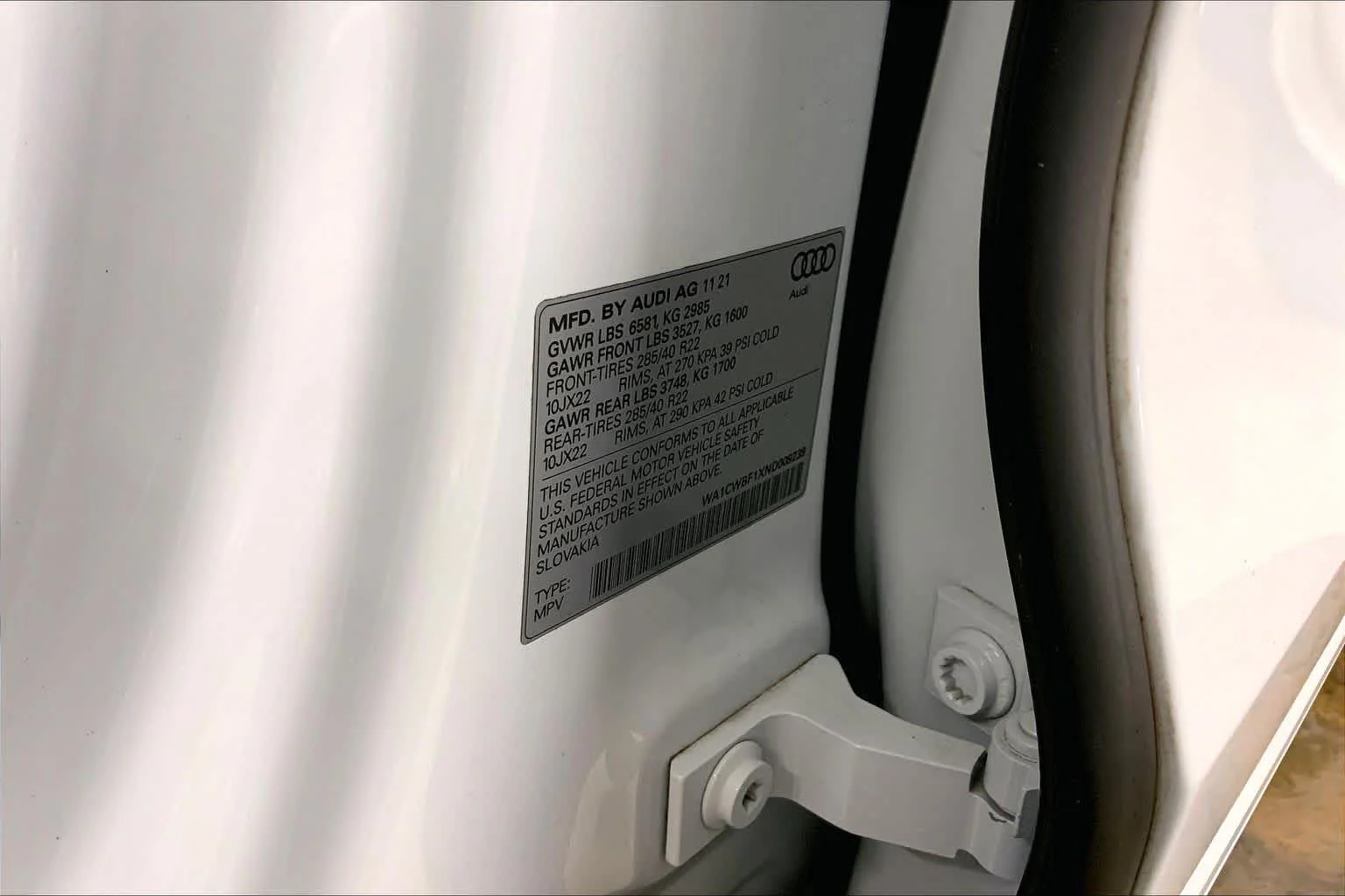 Used 2022 Carrara White Audi Prestige image 34