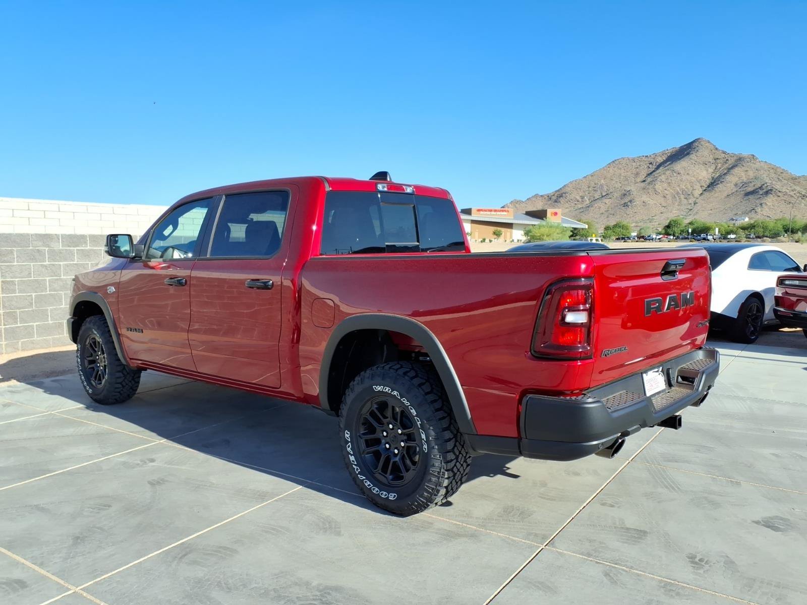 New 2026 Molten Red Pearl-Coat Exterior Paint RAM Rebel image 4