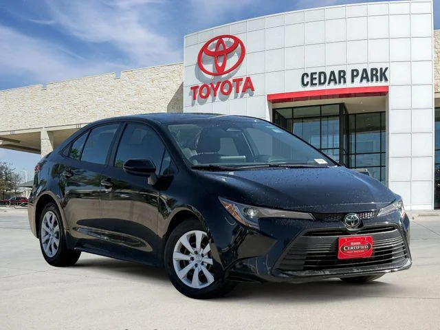 Certified Used 2024 MIDNIGHT BLACK METAL Toyota LE image 1