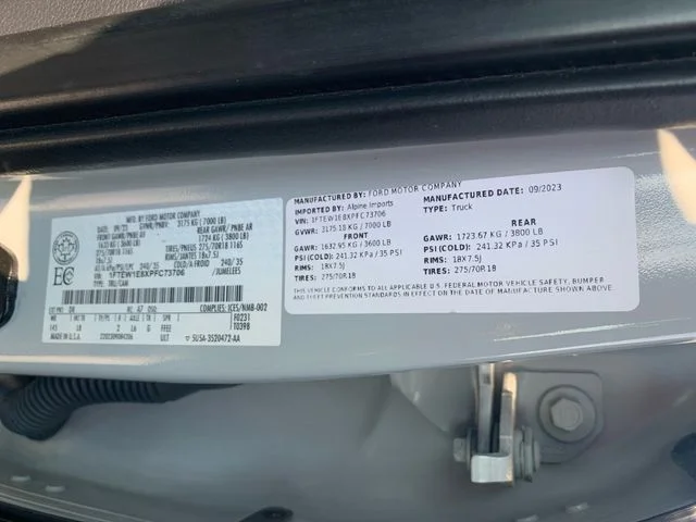 Used 2023 White Ford Tremor image 25