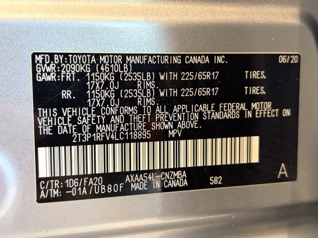 Certified Used 2020 Silver Sky Metallic Toyota XLE image 29