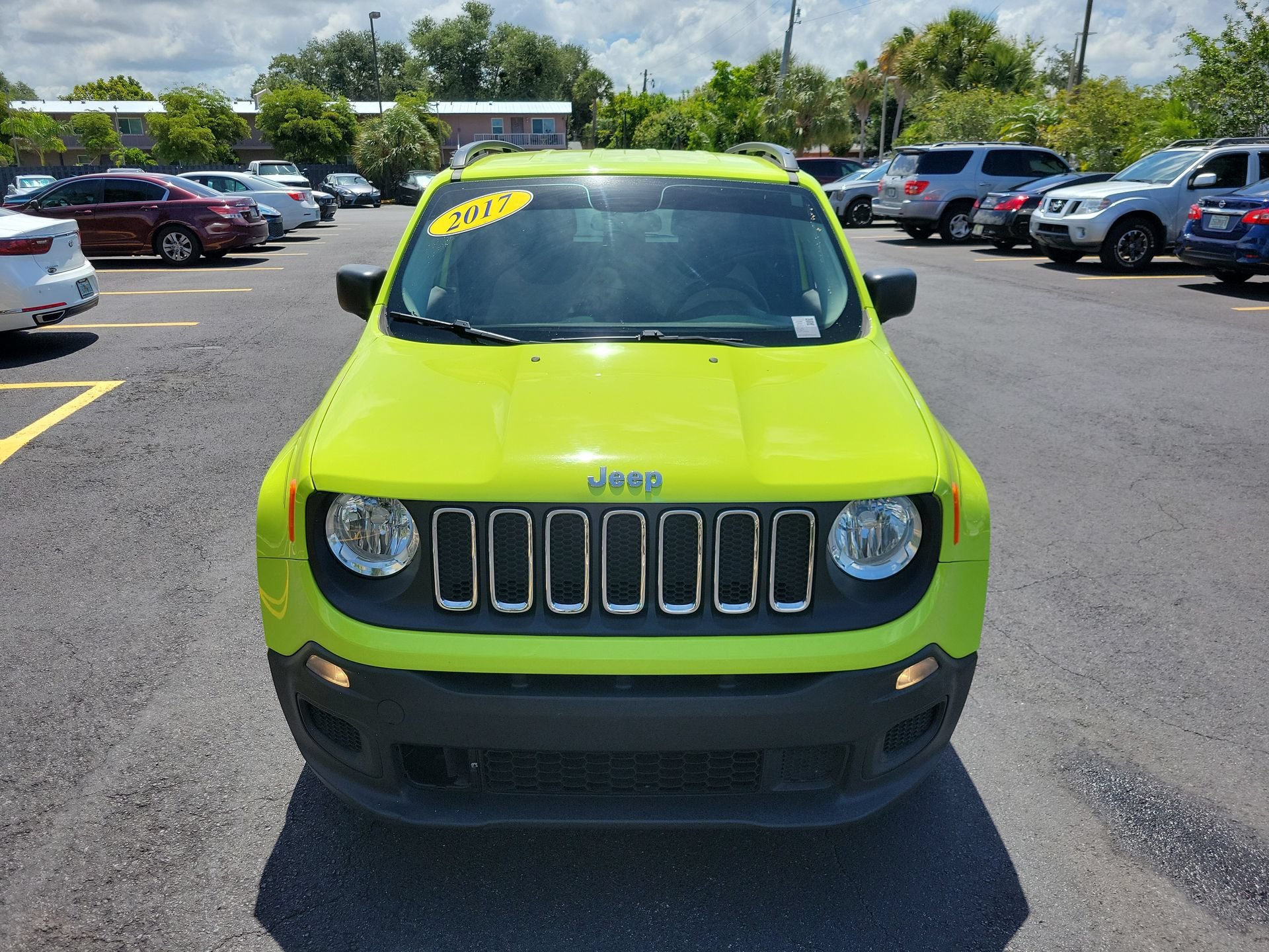 Used 2017 Hypergreen Clearcoat Jeep Sport image 4
