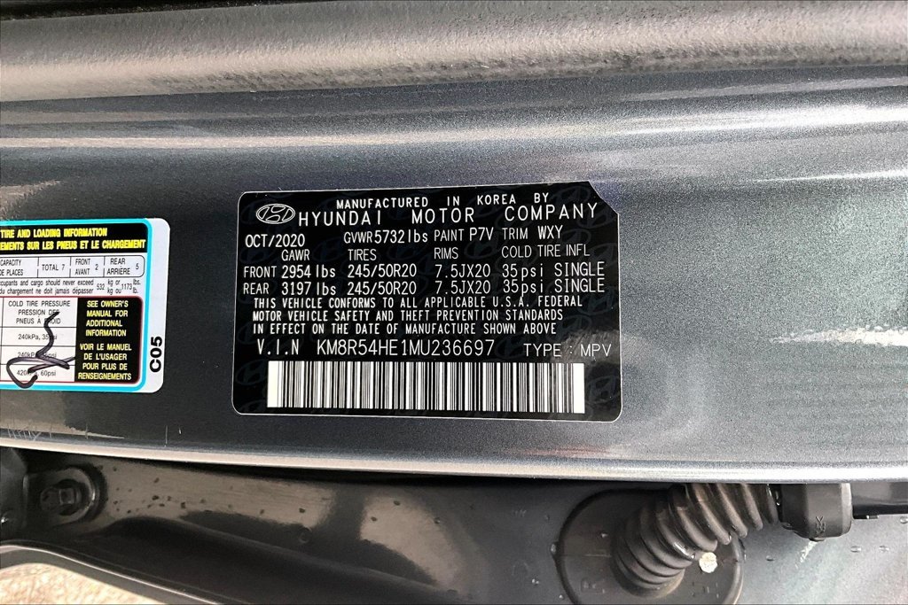 Used 2021 Gray Hyundai Limited image 31