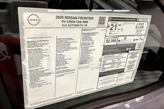 New 2026 Boulder Gray Pearl Nissan SV image 39