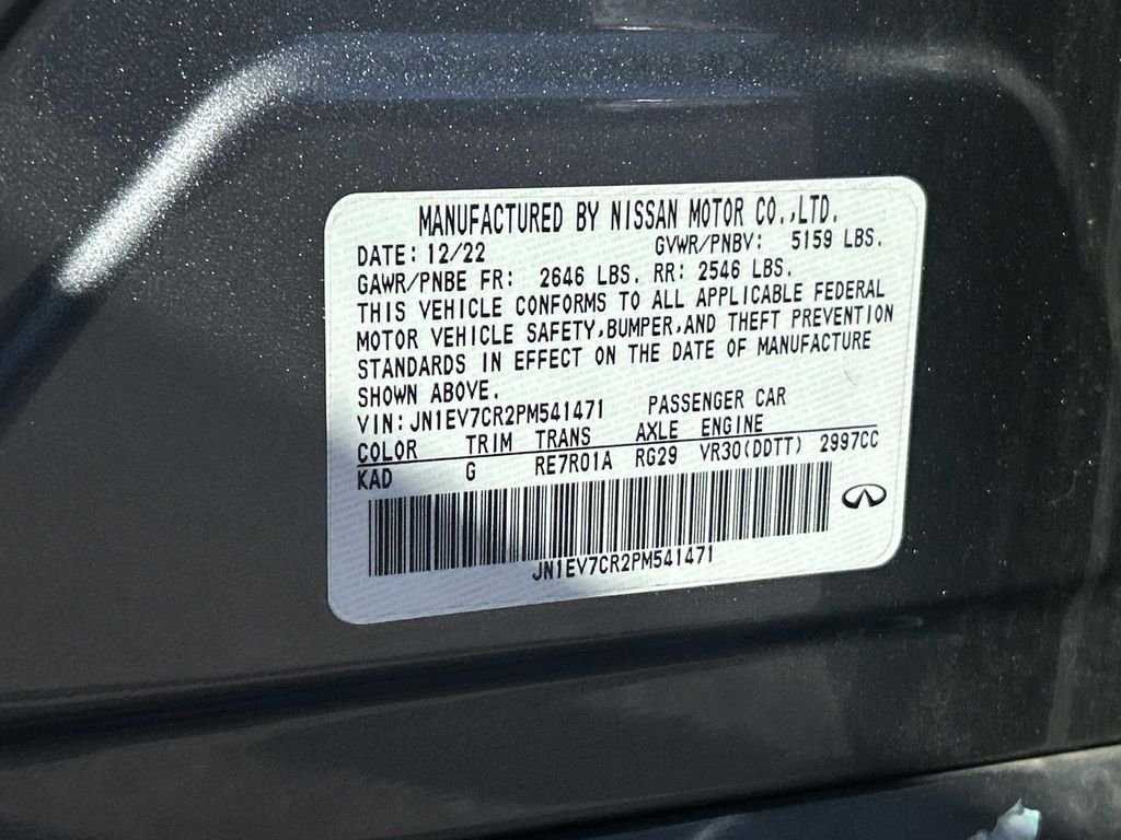 Used 2023 Gray INFINITI SENSORY image 10