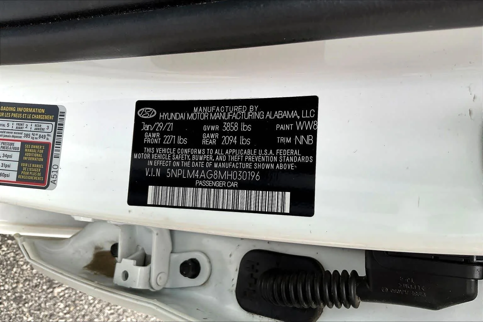 Used 2021 Quartz White Hyundai SEL image 32