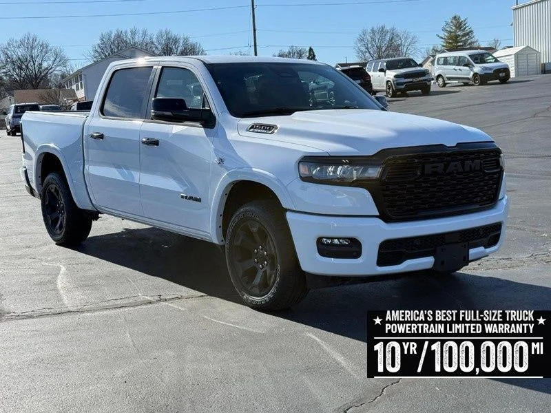 New 2026 Bright White Clear-Coat Exterior Paint RAM Big Horn/Lone Star image 2