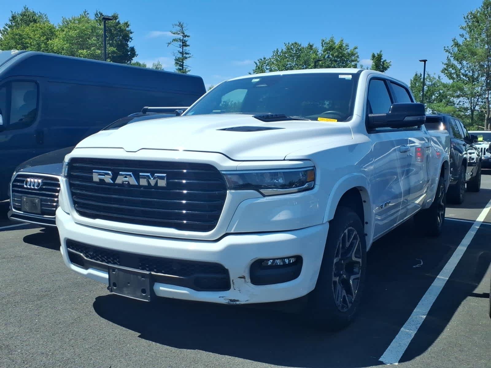 Used 2025 Bright White Clearcoat Ram Laramie image 3