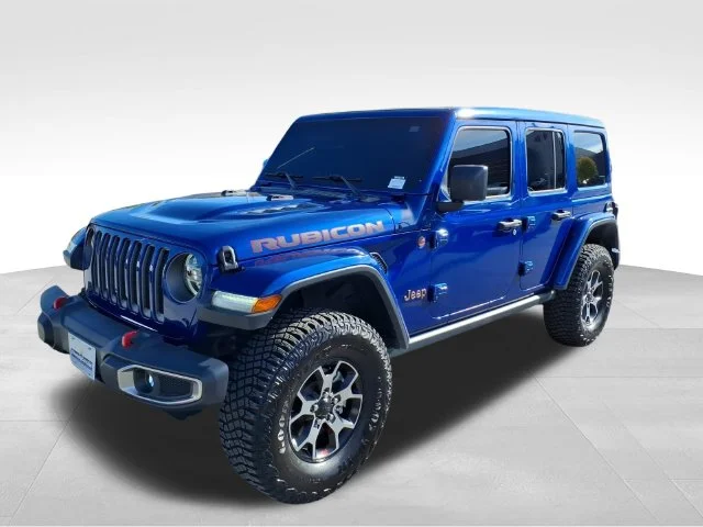 Used 2019 Blue Jeep Unlimited Rubicon image 2