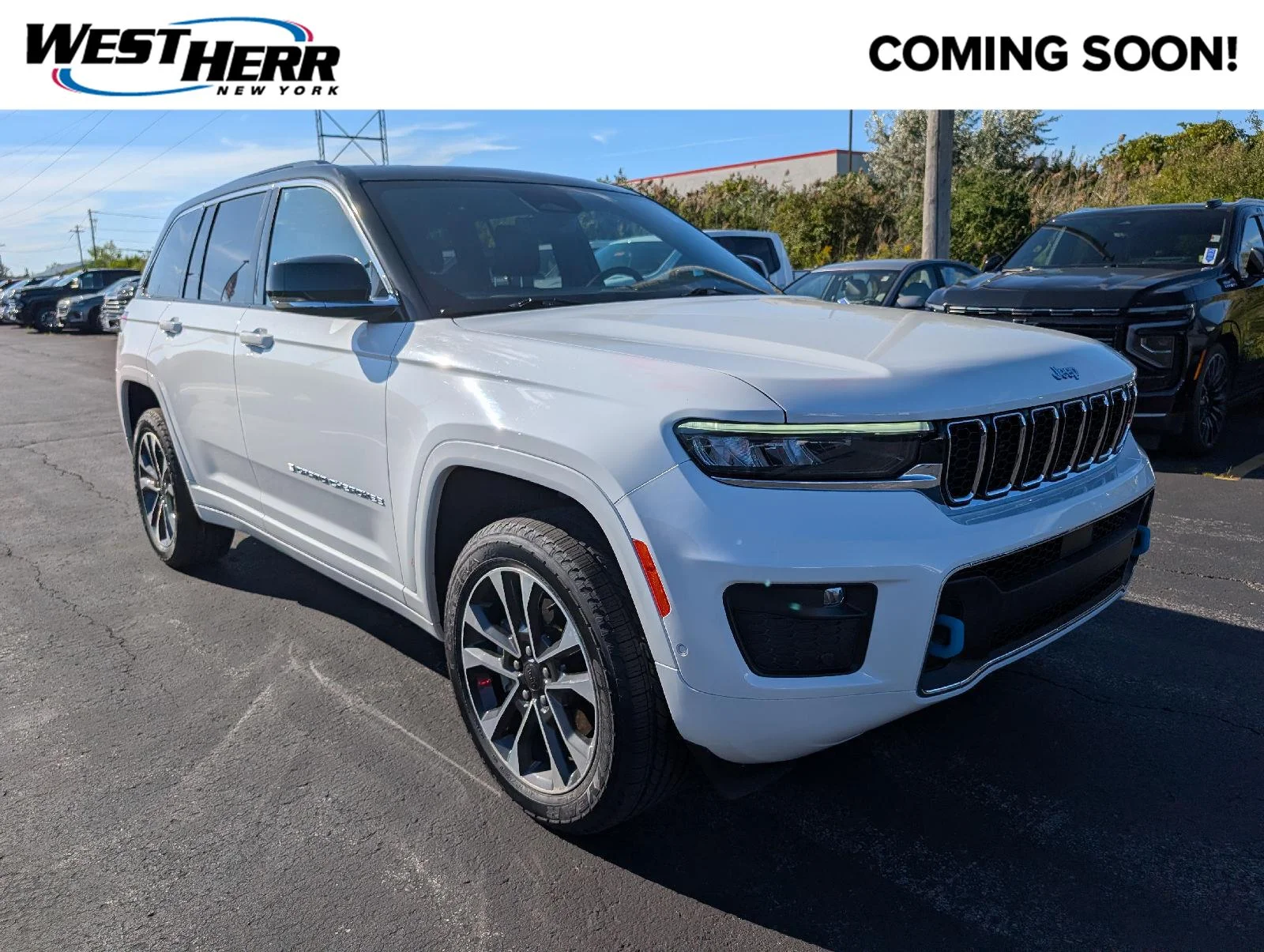 Used 2024 Bright White Clearcoat Jeep Overland image 1