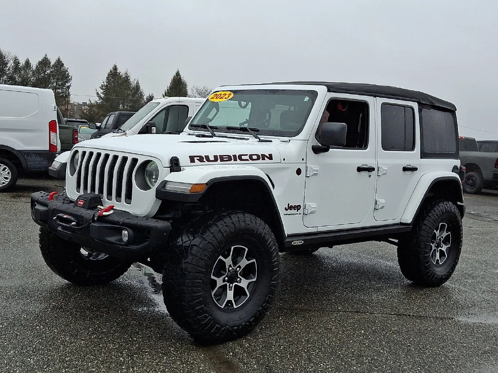 Used 2023 Bright White Clearcoat Jeep Rubicon image 6