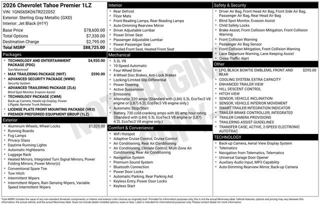 2026 Chevrolet Tahoe Premier - Photo 20