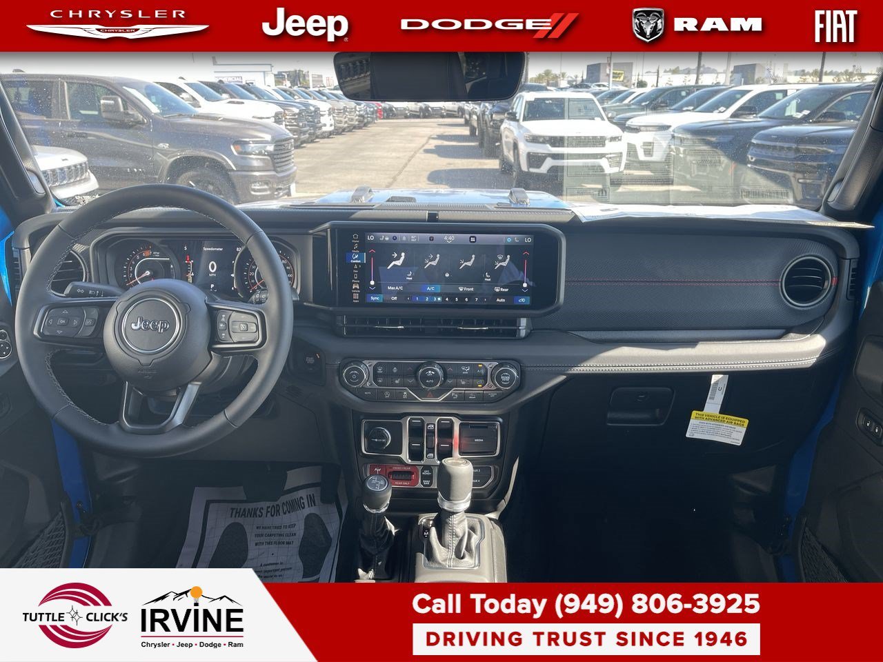 New 2026 Hydro Blue Pearl-Coat Exterior Paint Jeep Rubicon X image 12