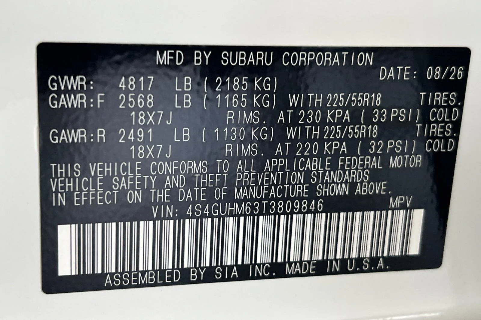 New 2026 White Subaru Limited image 27