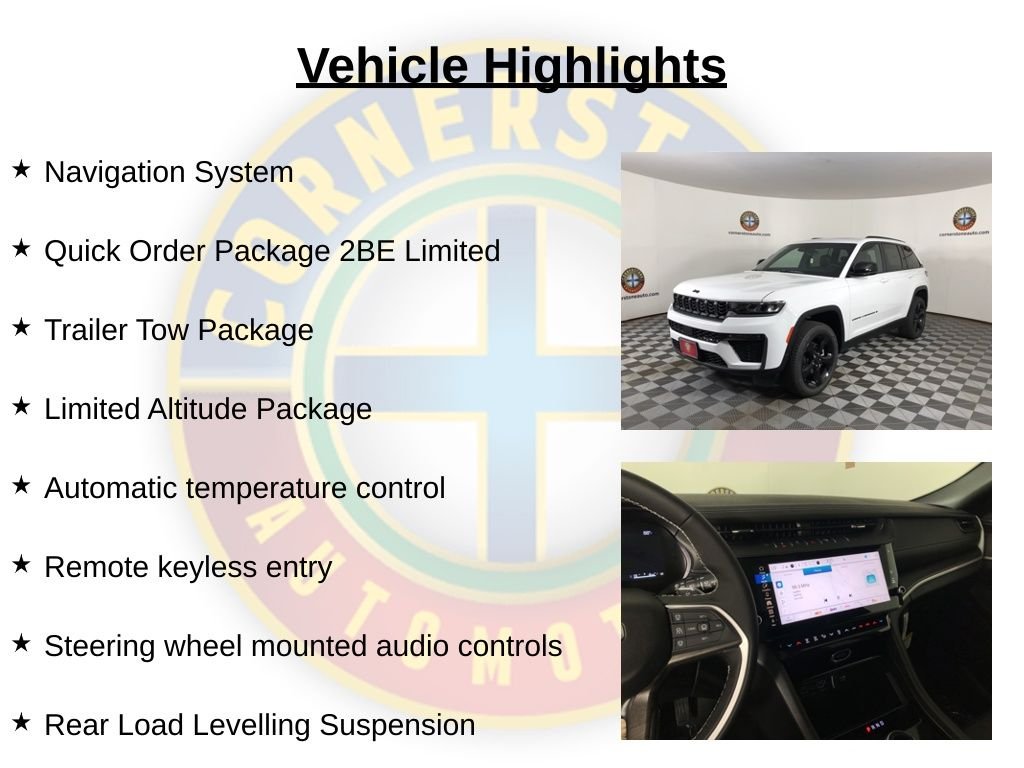 New 2026 Bright White Clear-Coat Exterior Paint Jeep Limited image 2