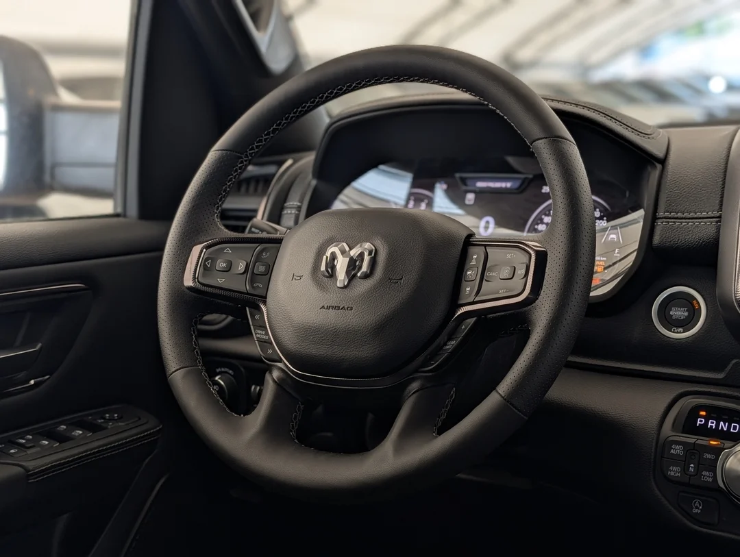 New 2026 Grey RAM Sport - - 3.0L Hurricane T-Turbo - Cloth/Vinyl Bucket Seats - Steel Standard Hood & More! image 16