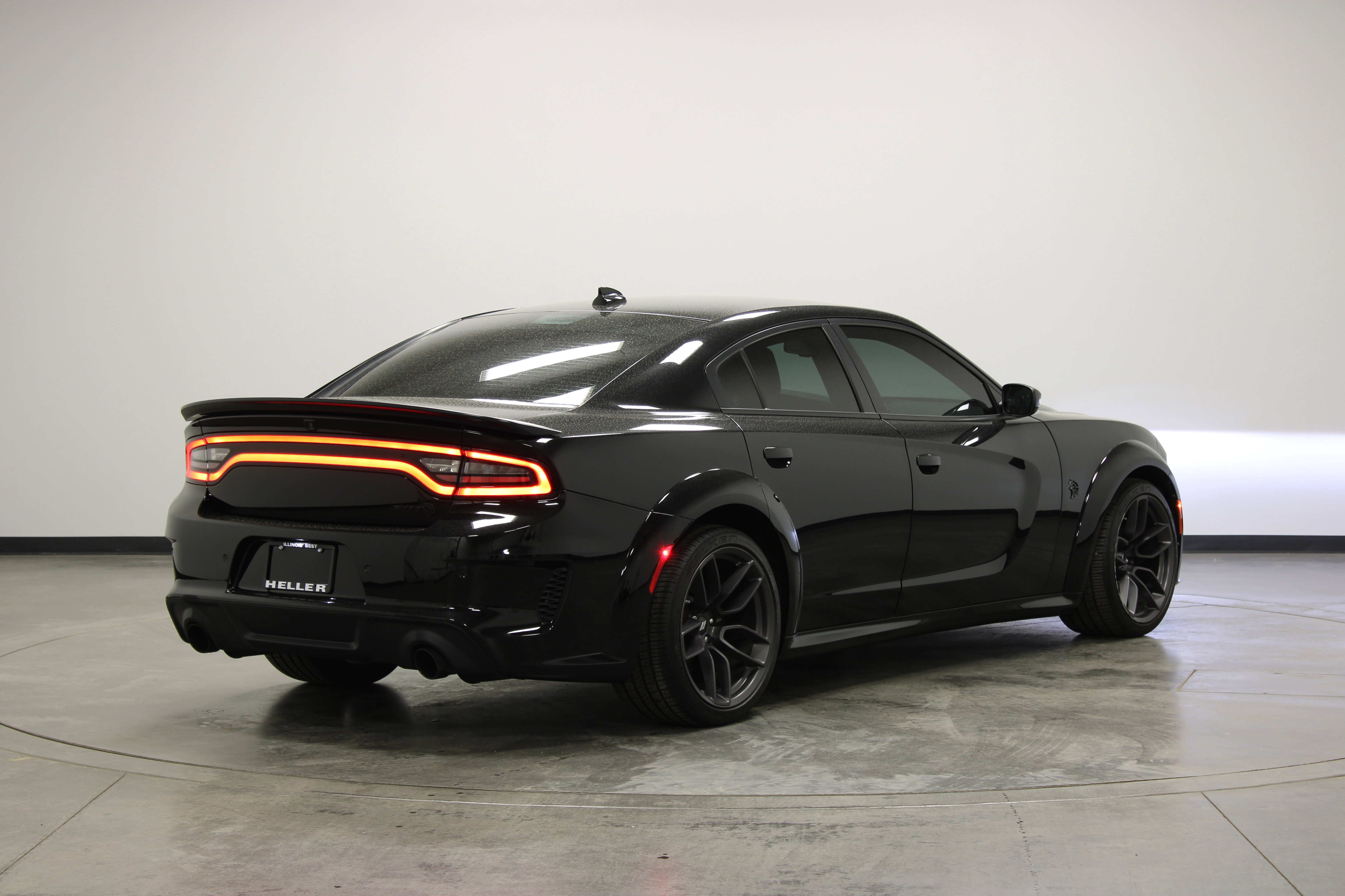 Used 2023 Pitch Black Clearcoat Dodge SRT Hellcat Widebody image 8